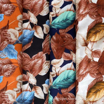 Women Clothing Cloth Fabric Plain Woven RAYON Textile Material Printed Fabric